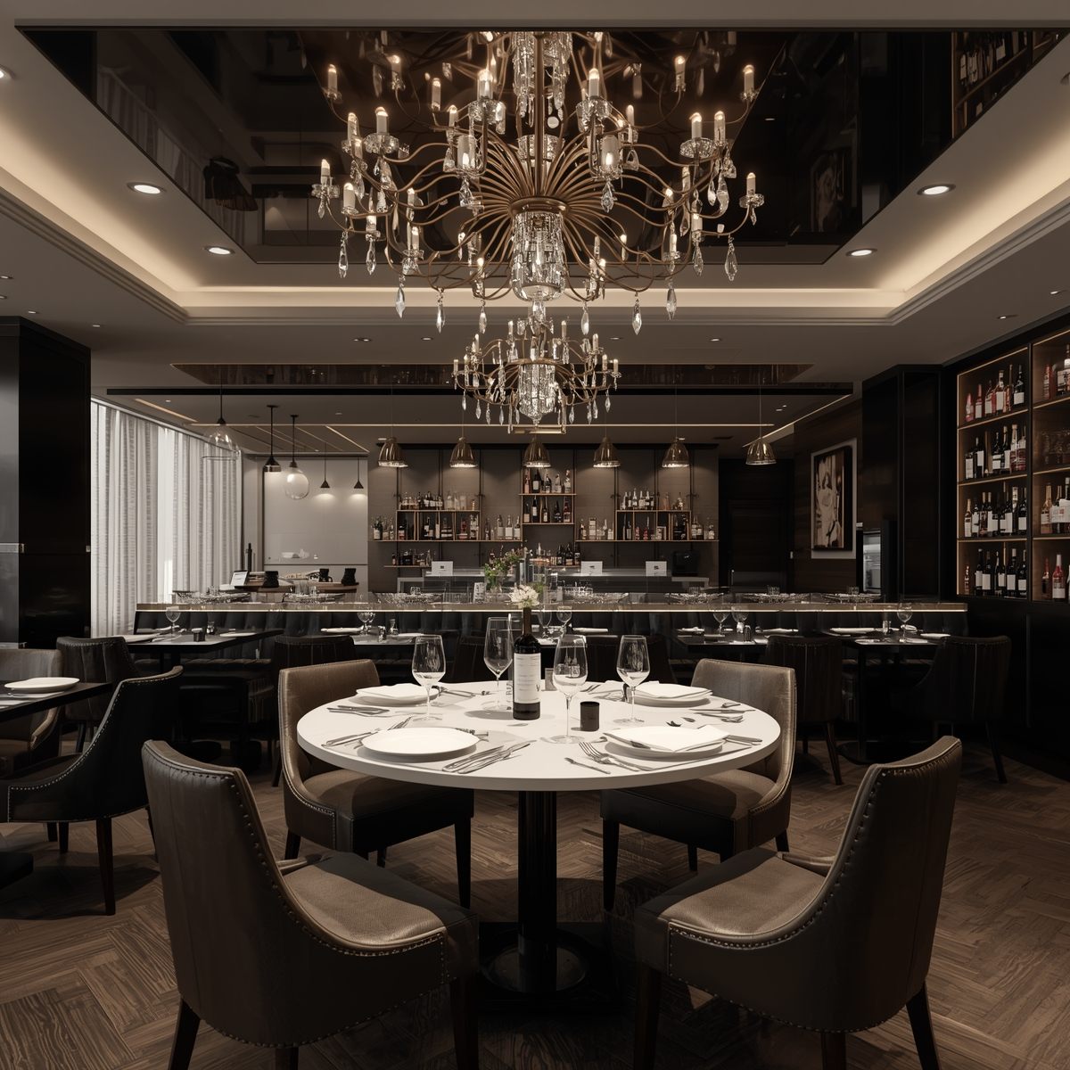 Professional corporate event decor with modern staging